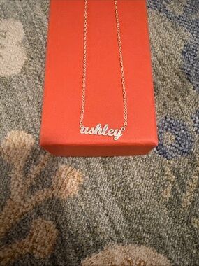 Ashley Personalized Script Name Necklace in Sterling Silver